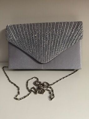 Satin Evening Clutch/Crossbody Bag